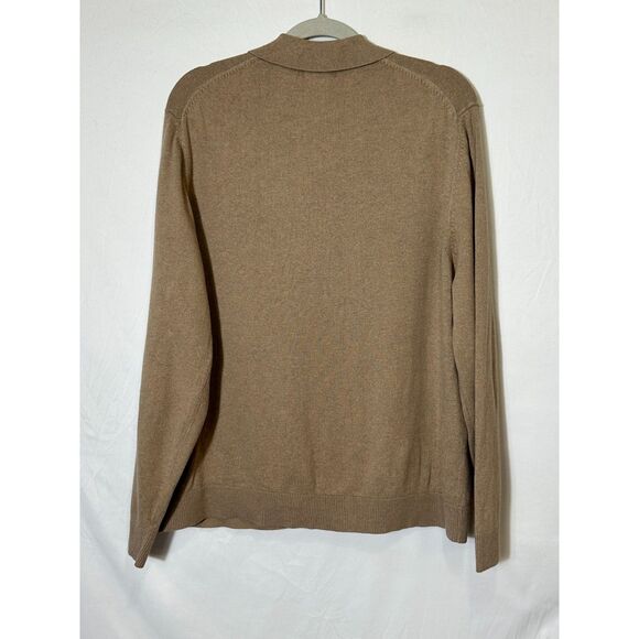 Eddie Bauer Men's Cotton-Cashmere Soft Long Sleeved Polo Sweater Size L - Picture 3 of 3